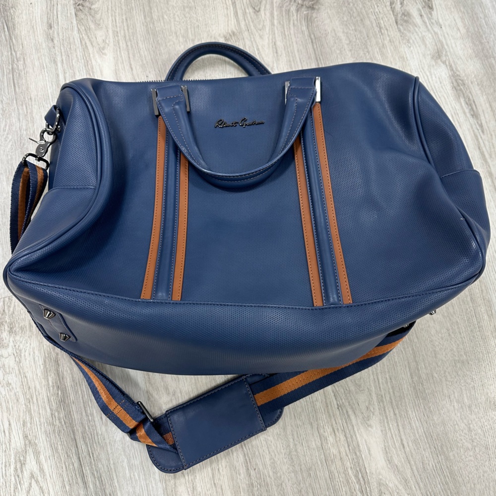 Robert Graham carry-on duffle bag.